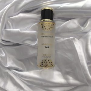 Image d'un parfum de dubai , il s'agit d'une brume parfumée senteur tahara vanilla gulf orchid